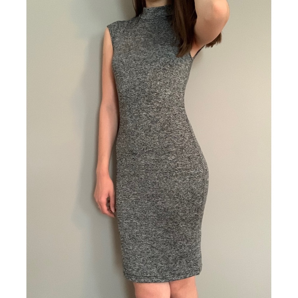 Marled Gray Shein Midi Dress
